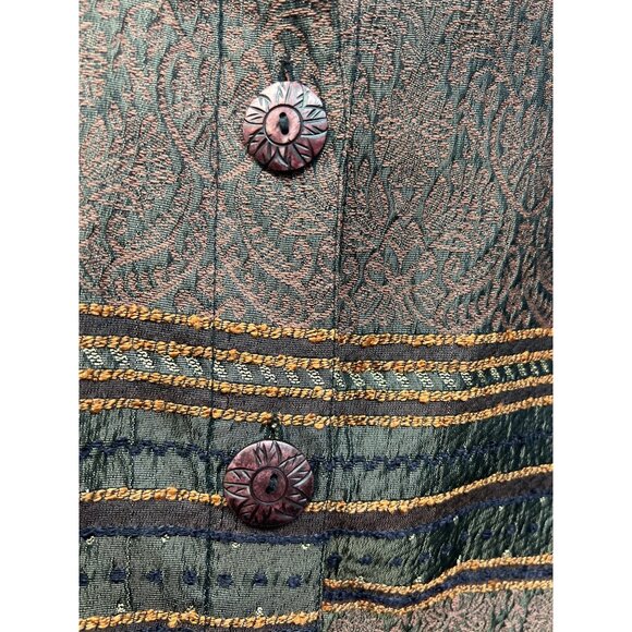 Mirasol Vintage Striped Brocade Tapestry Jacket - Picture 3 of 8